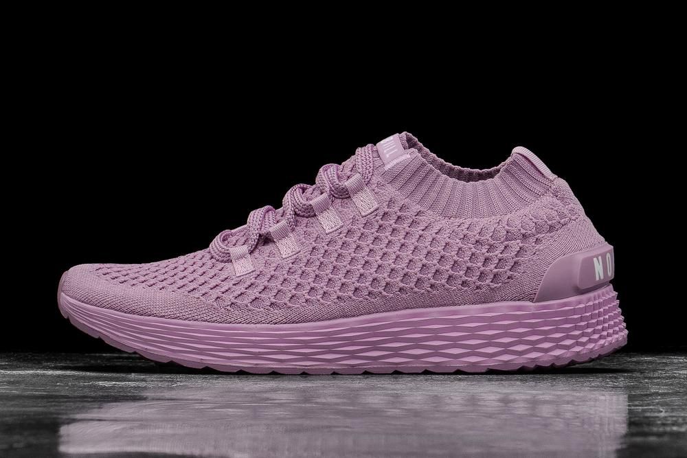 NOBULL Women's Orchid Knit Running Shoes - Lavender - Ireland (1047QUOCV)